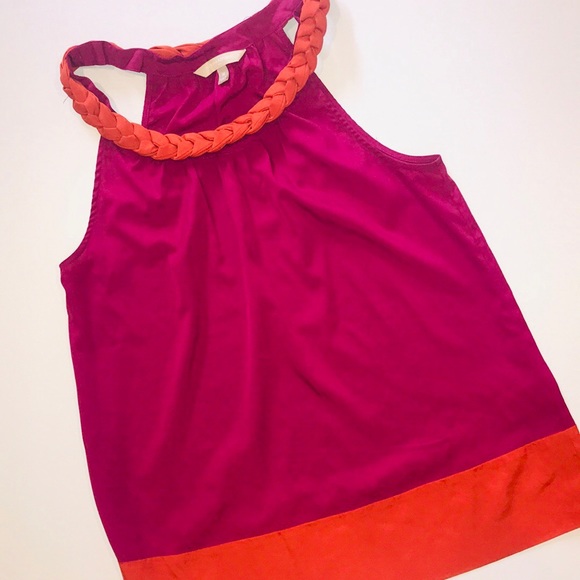 BANANA REPUBLIC purple/orange sleeveless top ▪️med - Picture 3 of 8